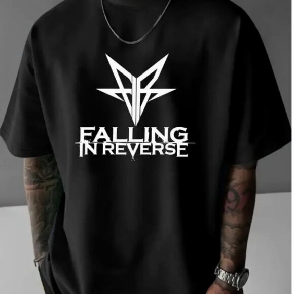 NWT FALLING IN REVERSE ART PRINT T-SHIRT SZ L - Picture 1 of 4